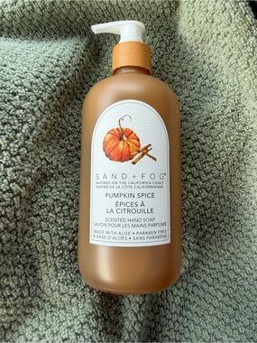 ✨New✨Sand + Fog: Pumpkin Spice Scented Soap (464mL glass bottle)